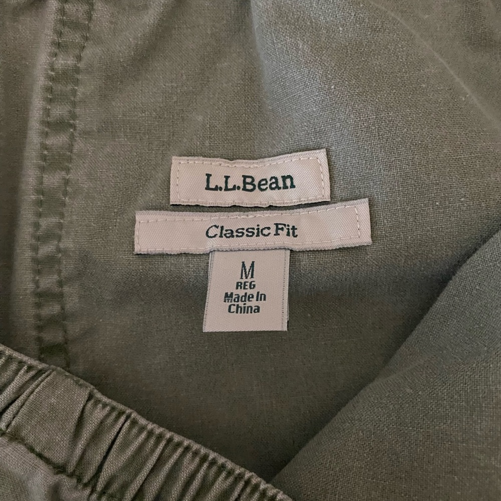 L.L. Bean Sunwashed Canvas Pants High Rise - Picture 7 of 7